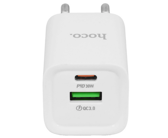  СЗУ HOCO C149A Charm PD30W+QC3.0 charger(EU) (белый) 